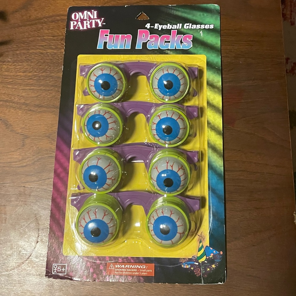 👁️ 👁️ Silly Slinky Eyeball Glasses Spoof Brand New Sealed 👁️ 👁️